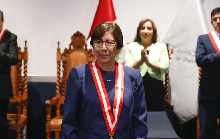 Imelda Tumialán juró como nueva presidenta de la Junta Nacional de Justicia