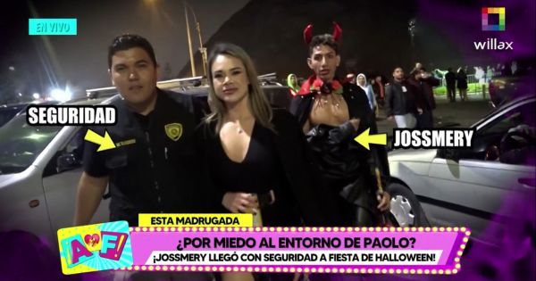 Portada: Jossmery Toledo llegó con seguridad a concierto de Halloween: ¿tiene miedo al entorno de Paolo Hurtado?