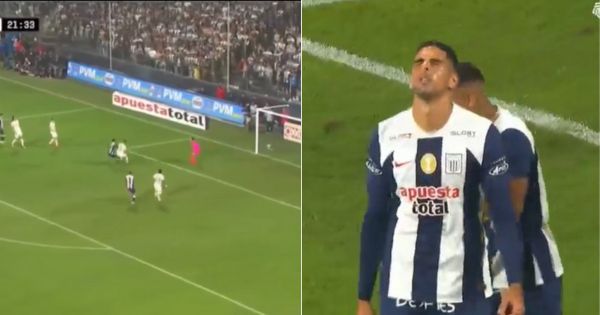 Portada: Alianza Lima vs. Universitario: Pablo Sabbag pudo anotar para los íntimos, pero el palo se lo negó