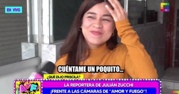 Priscila Mateo sobre su romance con Julián Zucchi: "No voy a hablar del tema porque no soy imagen pública"