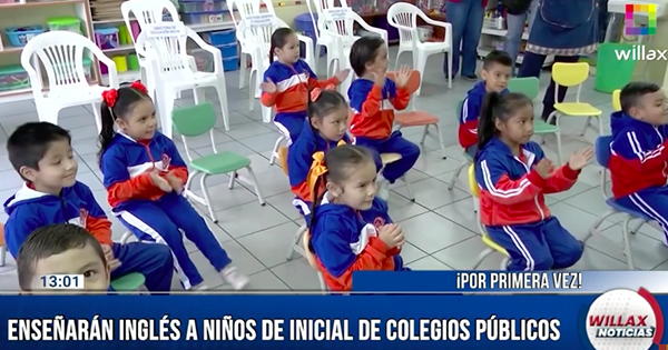 Enseñarán inglés por primera vez a niños de nivel inicial en colegios públicos: ¿en qué lugares?