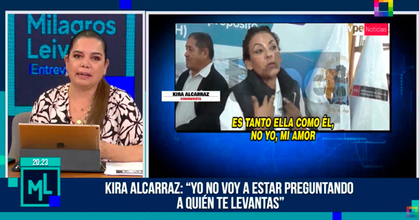 Portada: Milagros Leiva: "A Kira Alcarráz le dicen la congresista alcahuete"