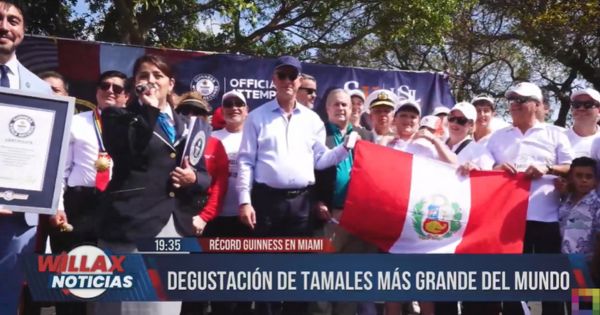 Récord Guinness en Miami: degustación de tamales más grandes del mundo