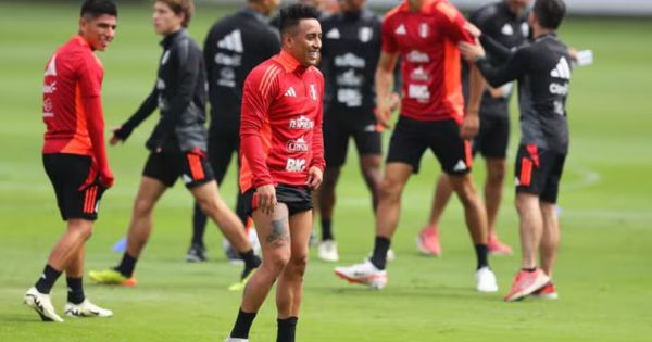 Selección peruana entrenó en la Videna con Christian Cueva a la cabeza