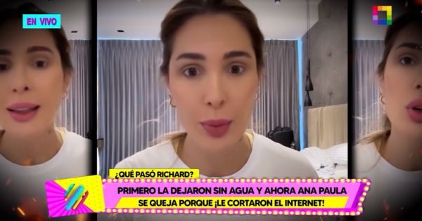 Ana Paula se queja de que le cortaron el internet: "Mi paciencia es del tamaño del universo"