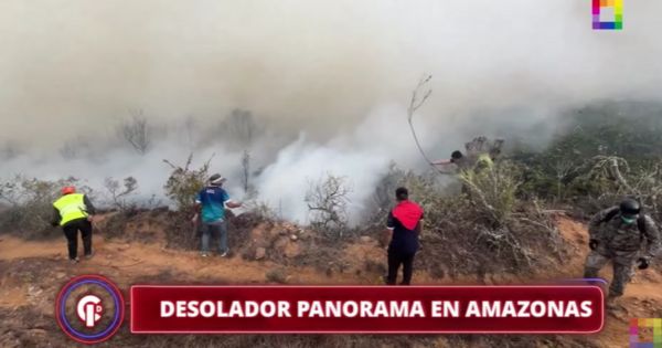 'Crónicas de Impacto' desde Amazonas: impactantes imágenes del incendio forestal en Lámud