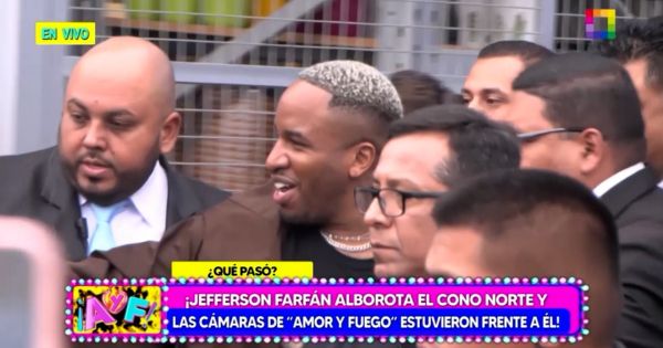 Jefferson Farfán alborotó Lima Norte: expelotero salió con 10 guardaespaldas de evento