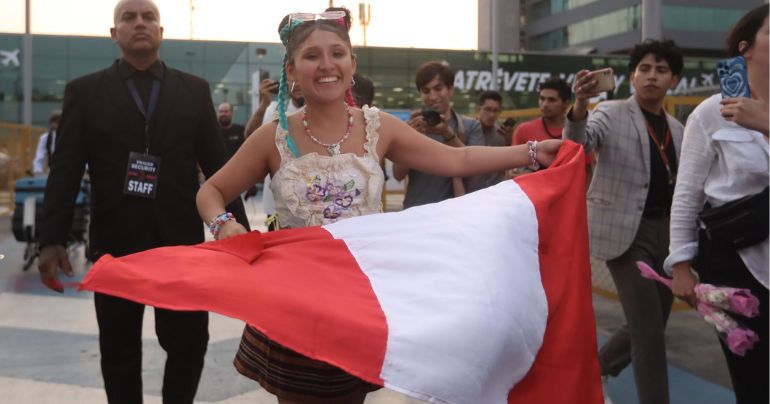 Milena Warthon regresó al Perú luego de que ganara la Gaviota de plata en Viña del Mar 2023