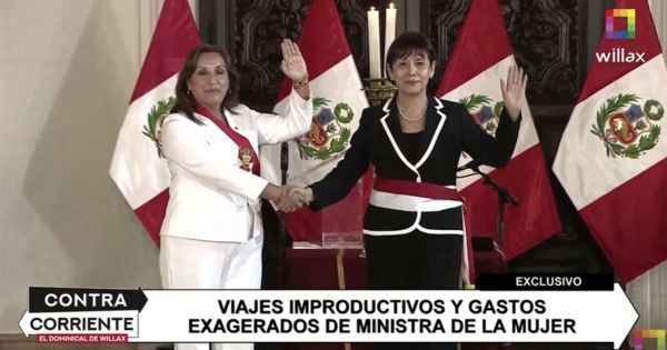 Ministra Nancy Tolentino prefiere viajar en vez de resolver problemas del Ministerio de la Mujer