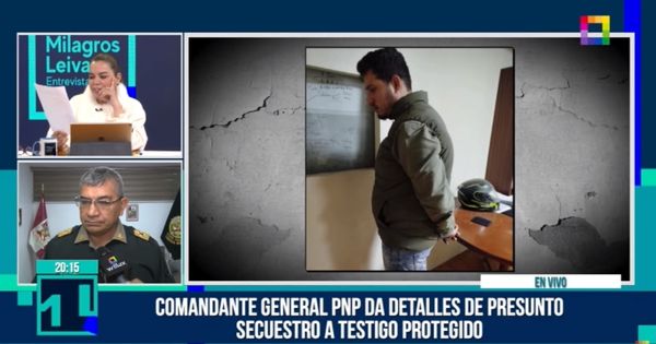 Comandante general PNP sobre secuestro a colaborador eficaz: "Tiene motivación patrimonial y no político"