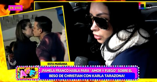Portada: Pamela Franco sobre Christian Domínguez y Karla Tarazona: "Deben ser felices"