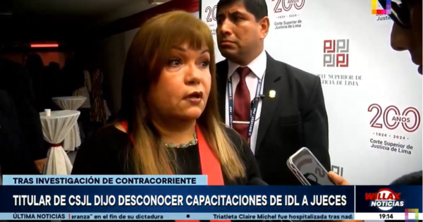 Portada: Titular de la Corte Superior de Justicia de Lima desconoce capacitaciones de IDL a jueces