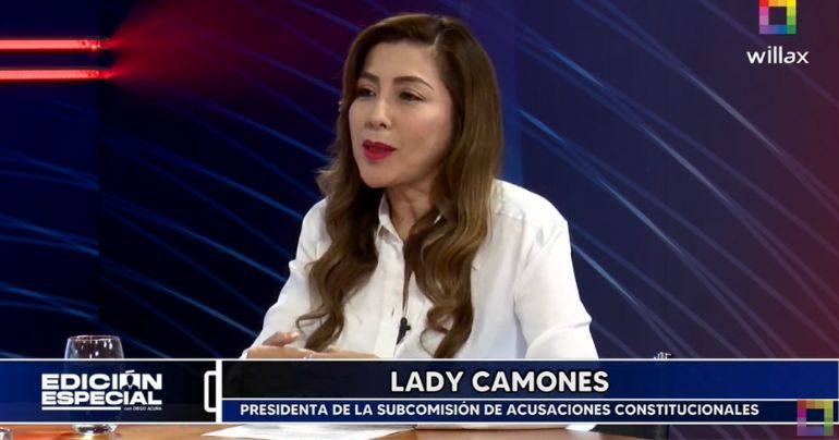 Lady Camones: Esta semana se debería ver caso Pedro Castillo