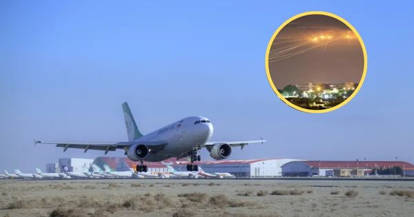 Portada: Irán suspendió los vuelos en todos los aeropuertos del país hasta este lunes, en medio del enfrentamiento con Israel