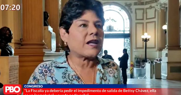 Norma Yarrow: Fiscalía debería pedir impedimento de salida contra Betssy Chávez 