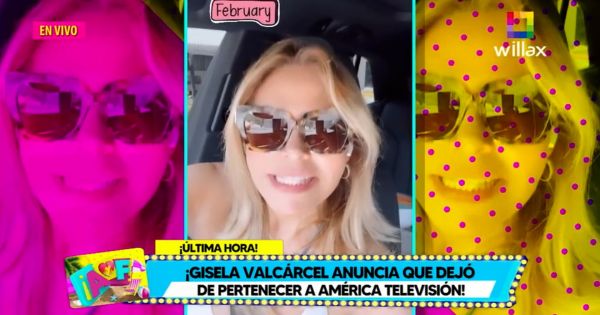 Gisela Valcárcel anuncia que dejó de pertenecer a América Televisión