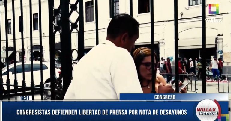 Congresistas defienden libertad de prensa por informe de los desayunos