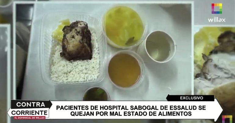 Denuncian que proveedor de costoso buffet del Congreso sirve comida malograda a pacientes del Hospital Sabogal