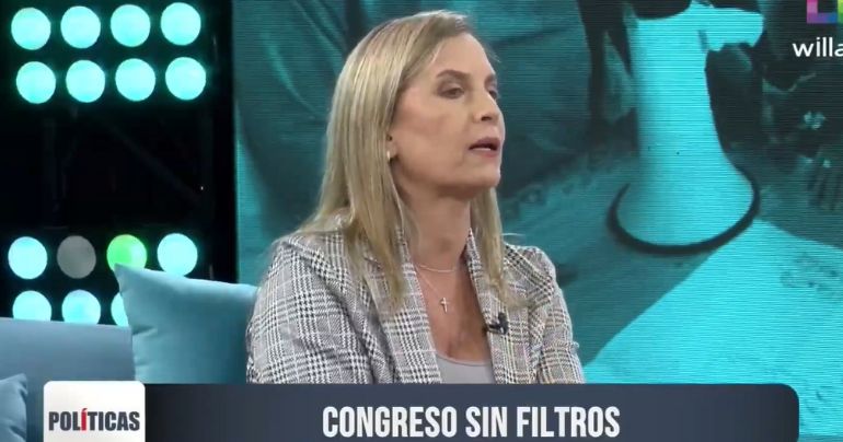 Maricarmen Alva: "Como soy decente y responsable no tiene que haber adelanto de elecciones"