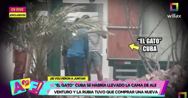 "El Gato" Cuba se habría llevado la cama de Ale Venturo y la rubia tuvo que comprar una nueva (VIDEO)