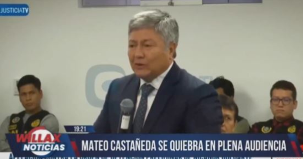 Mateo Castañeda se quiebra en audiencia: "Me voy a defender de estas falsas acusaciones"