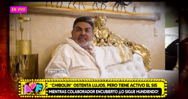 Portada: Andrés Hurtado: 'Chibolín' ostenta lujos, pero tiene activo el SIS