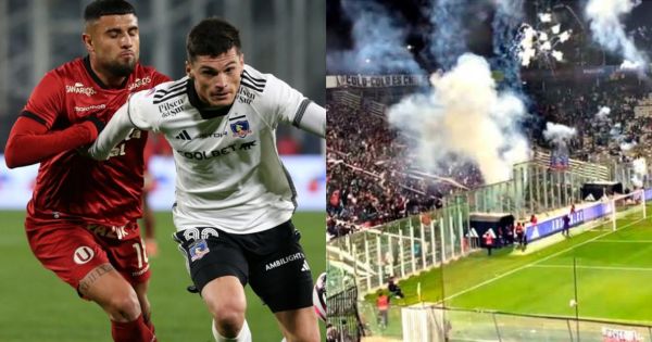 Universitario vs. Colo Colo en Chile: duelo amistoso fue suspendido porque lanzaron bombardas desde la tribuna
