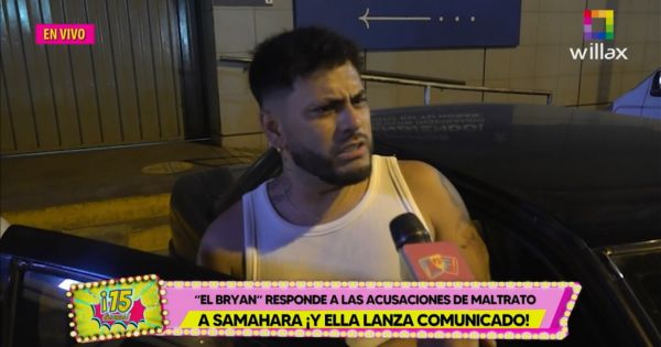 Bryan Torres tras pelea con Samahara Lobatón en la vía pública: "Nunca he agredido a una mujer"
