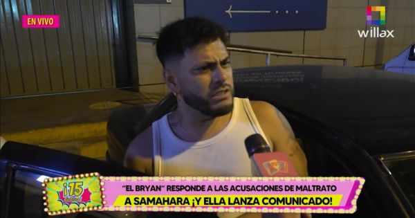 Portada: Bryan Torres tras pelea con Samahara Lobatón en la vía pública: "Nunca he agredido a una mujer"