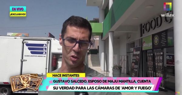 Esposo de Maju Mantilla se pronuncia tras ampay en hotel: "Fui a hacer deporte"