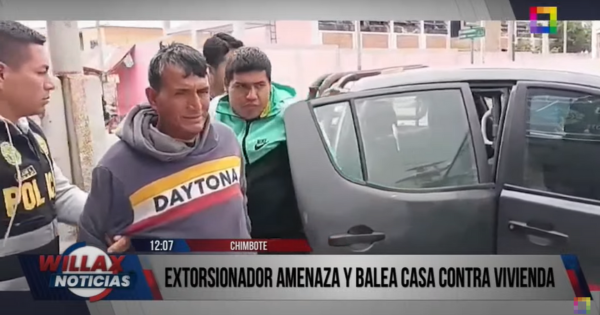 Portada: 'Farruko' fue capturado en Chimbote: extorsionador que disparó contra vivienda de su víctima terminaría tras la rejas