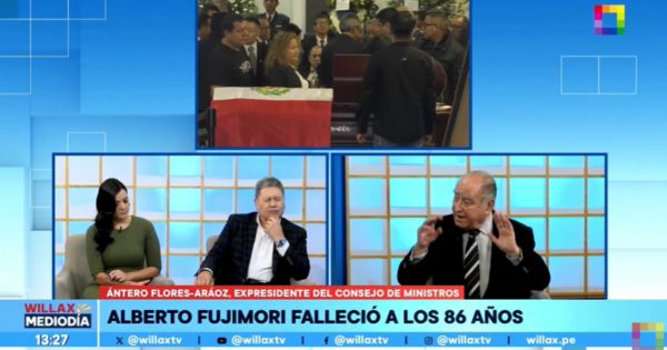 Ántero Flores-Aráoz recuerda acciones de Alberto Fujimori: "Recuperó a los rehenes de la Embajada de Japón"