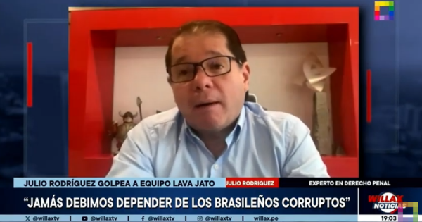 Julio Rodríguez arremete contra el Equipo Lava Jato: "Jamás debimos depender de los brasileños corruptos"