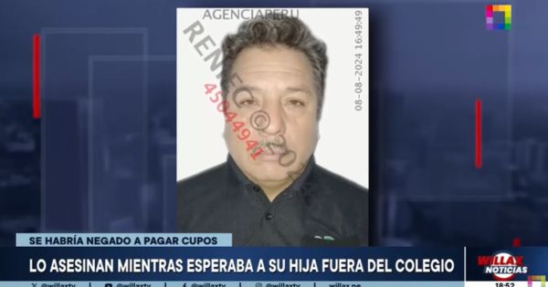 Carabayllo: hombre es asesinado mientras esperaba a su hija fuera del colegio