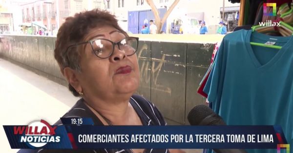 ¡TODOS QUIEREN TRABAJAR! Comerciantes afectados por la tercera 'Toma de Lima' [VIDEO]