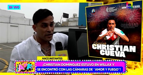 Portada: Christian Domínguez asegura que no se cruzará con Cueva y Pamela en evento: "Hay horarios diferentes"