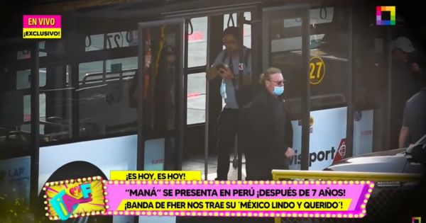 Maná: imágenes exclusivas de la llegada de la agrupación mexicana a Lima