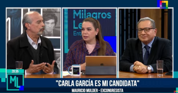 Mauricio Mulder revela que Carla García es su candidata presidencial: "Yo votaría por ella"