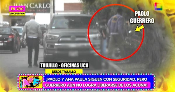 Portada: Paolo Guerrero sigue con seguridad en Trujillo: futbolista fue captado en las oficinas de UCV