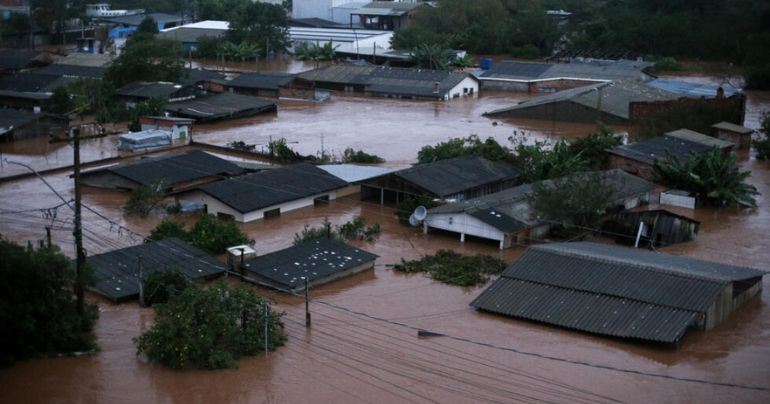 Brasil sufre gran inundación: 79 fallecidos y más de 88 mil personas desalojadas