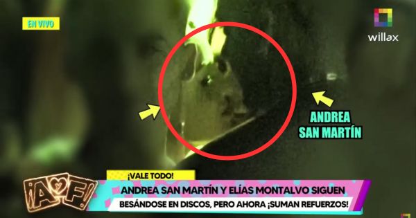 Andrea San Martín es captada mordiéndole el labio a una joven (VIDEO)