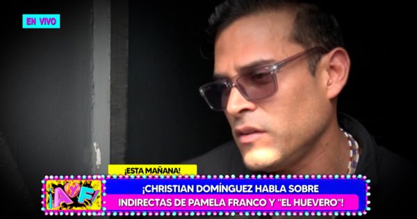 Portada: Christian Domínguez sobre indirectas de Pamela Franco: "Me da pena que lo use como parte de su show"