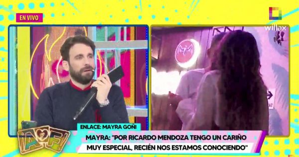 Mayra Goñi sobre Ricardo Mendoza antes de regresar a Miami: "No sabemos qué va a pasar"