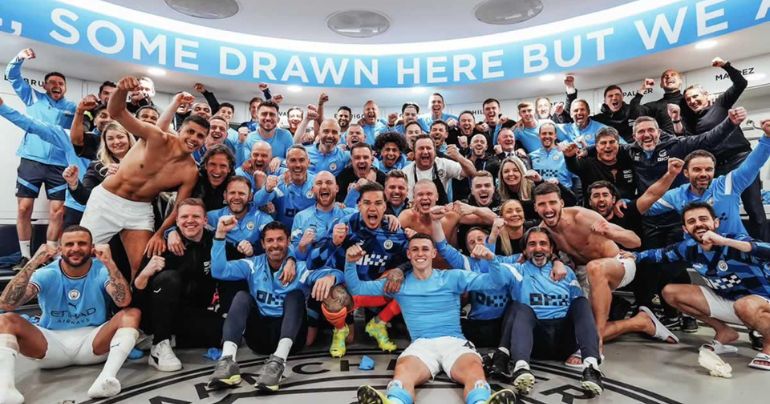 ¡Gracias, Arsenal! Sin Jugar, Manchester City obtuvo el tricampeonato de la Premier League