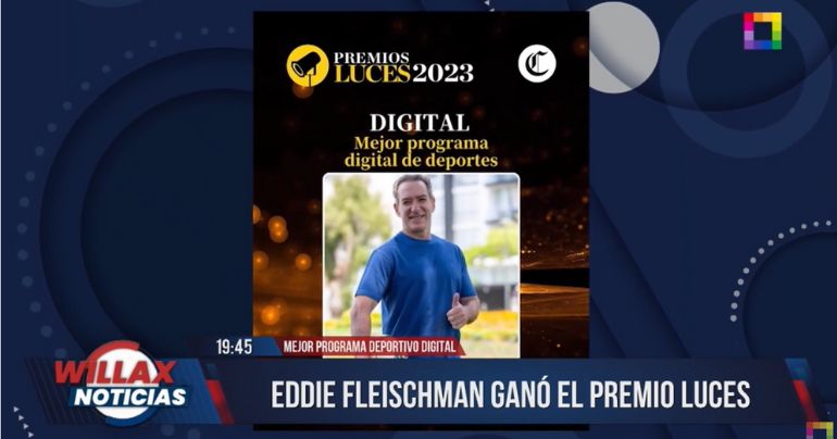 ¡Felicitaciones! Eddie Fleischman ganó Premio Luces a mejor 'programa deportivo digital'