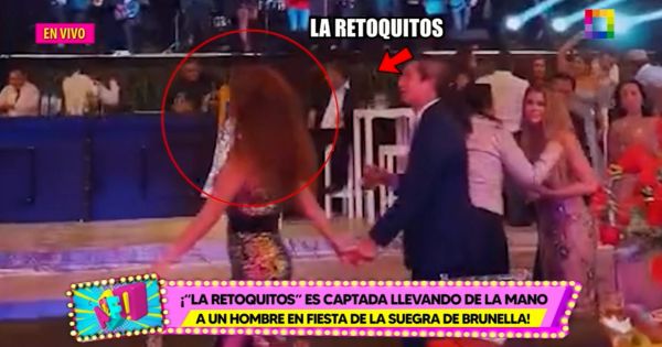 Portada: Janet Barboza es captada llevando de la mano a un hombre en fiesta de la suegra de Brunella Horna