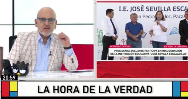 Portada: Beto Ortiz: "Detrás de algunos de los relojes de Dina Boluarte está César Acuña"