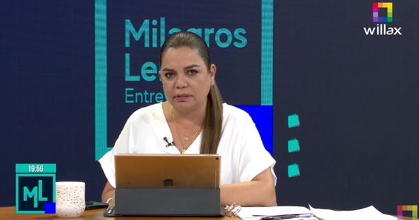 Portada: Milagros Leiva: "El ministro del Interior se tiene que ir a su casa"