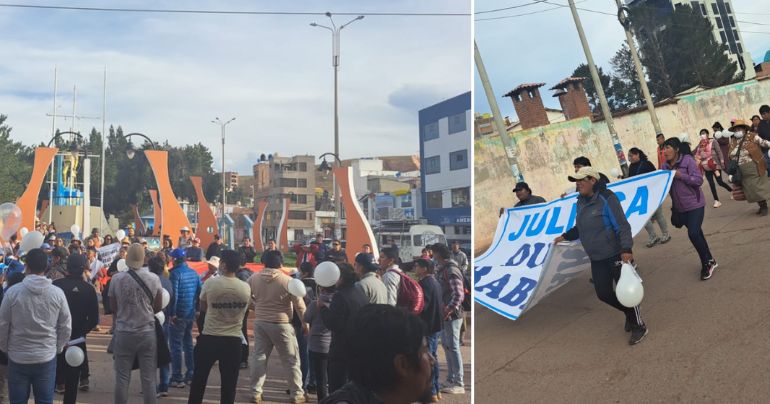 Juliaca se cansó de estar paralizado: comerciantes, empresarios y sociedad civil salen a marchar por la paz