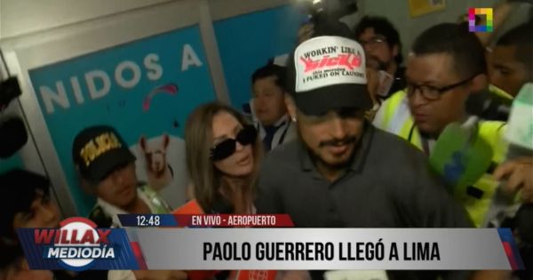 Paolo Guerrero ya está en Lima: así fue su accidentada llegada al aeropuerto Jorge Chávez